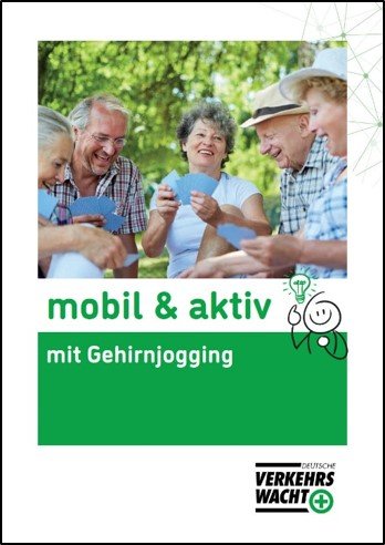 Broschüre "mobil & aktiv mit Gehirnjogging" (A5)